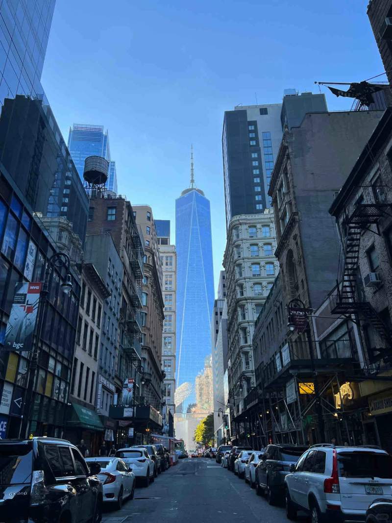 拍摄纽约世贸遗址自由塔的绝佳机位